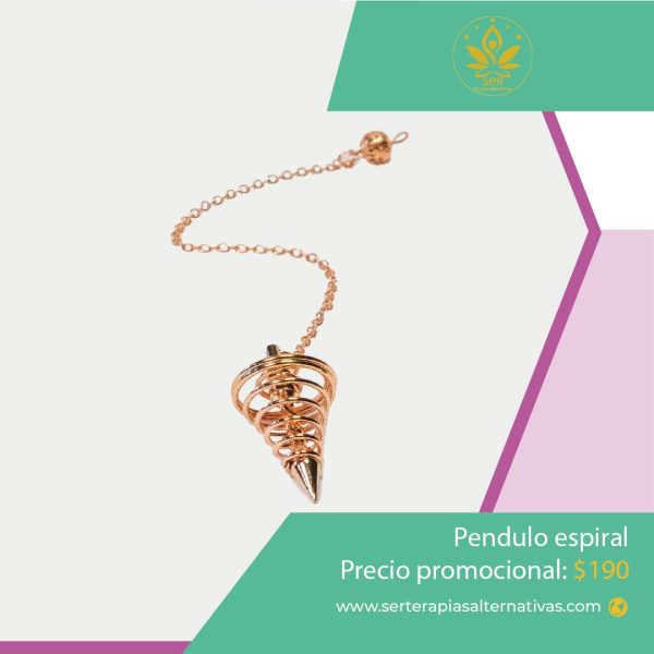Péndulo espiral rosa